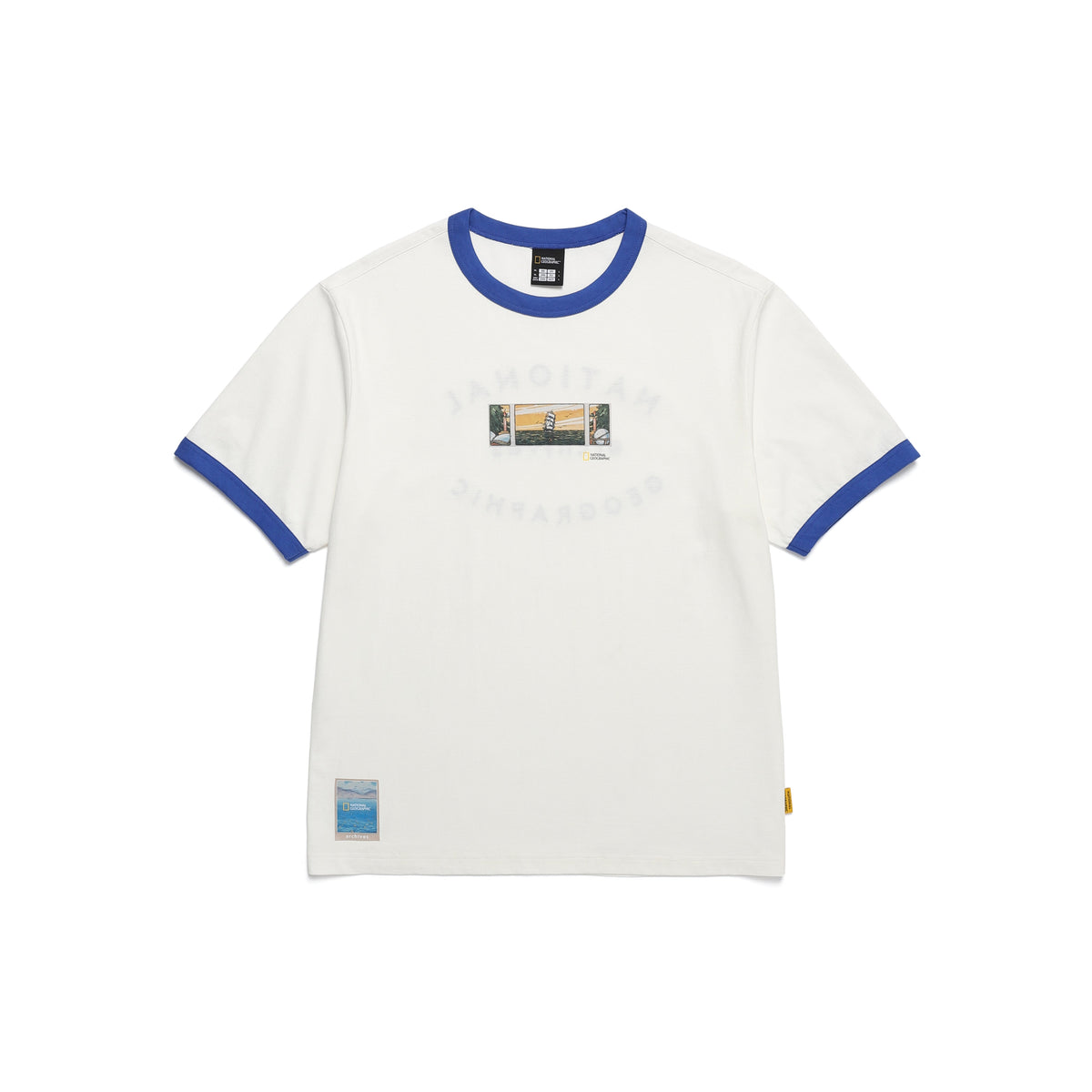 Unisex Archives Expedition Ringer Shirt- White