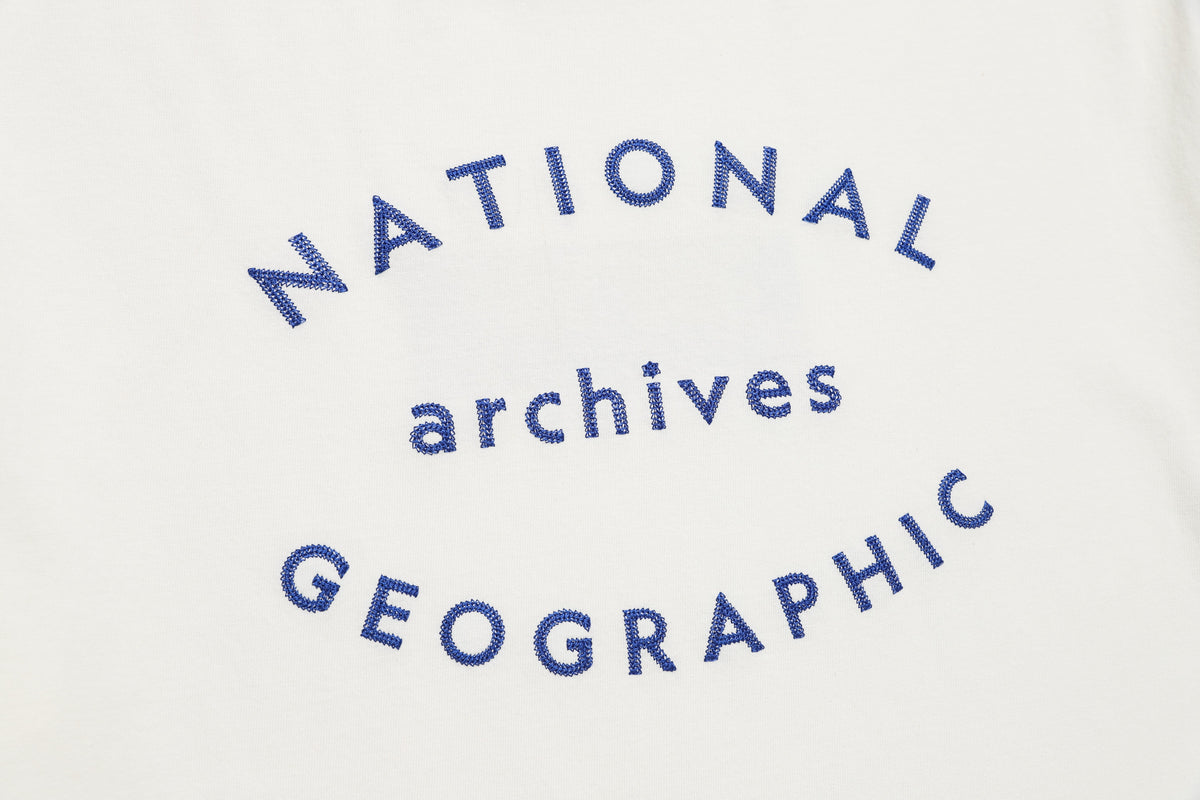 Unisex Archives Expedition Ringer Shirt- White