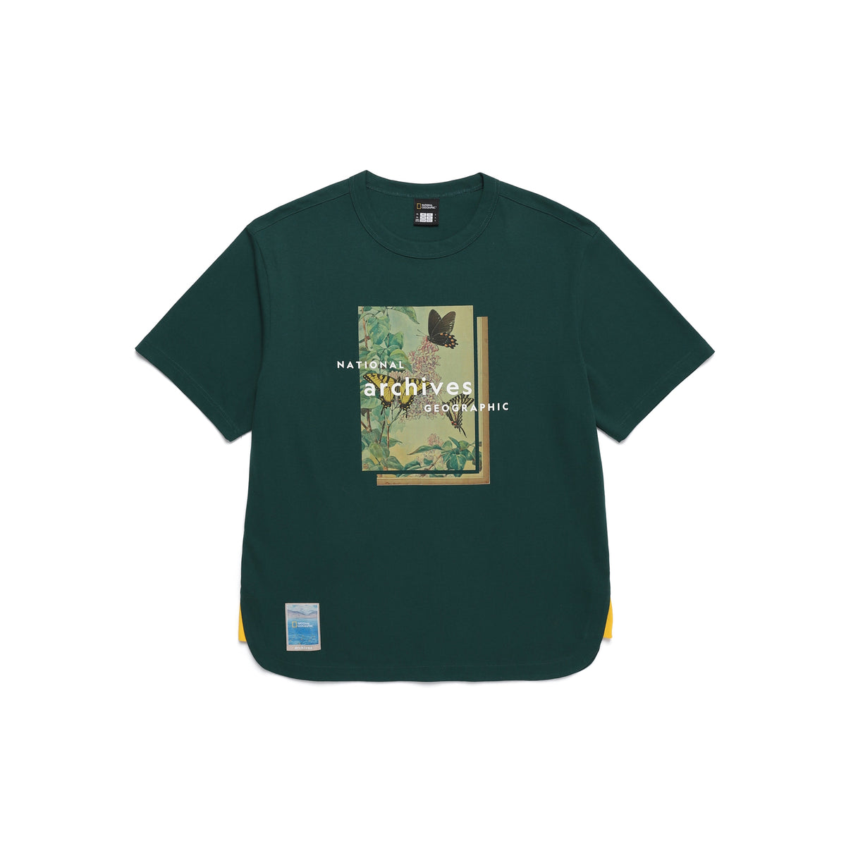 Unisex Archives Lilac Feast Graphic T-Shirt- Green