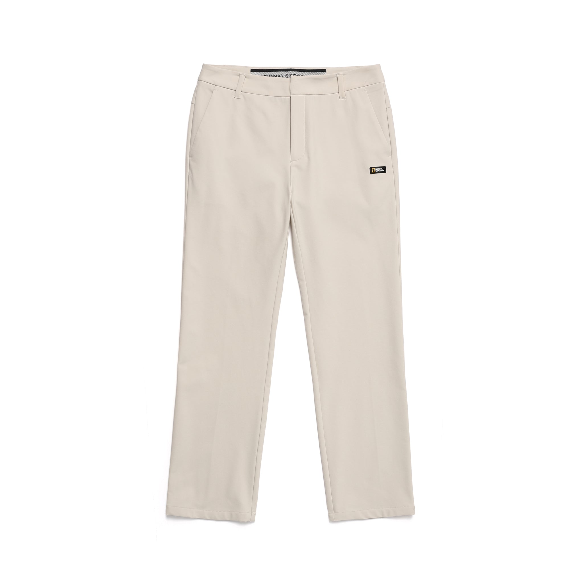 WOMEN'S SUPER STRETCHY COTTON-FLEECE PANTS- L/BEIGE