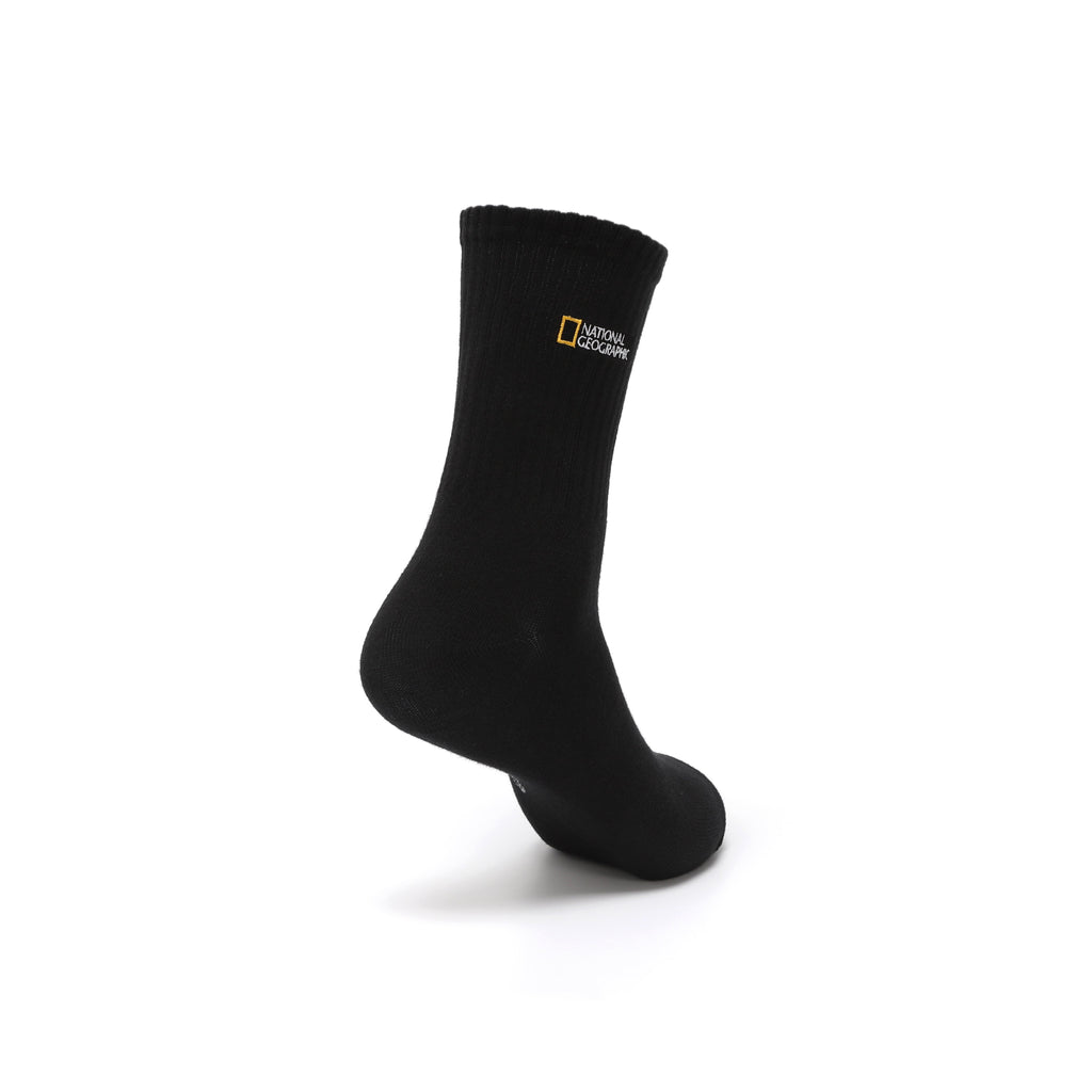 Unisex Logo Basic Socks- Black