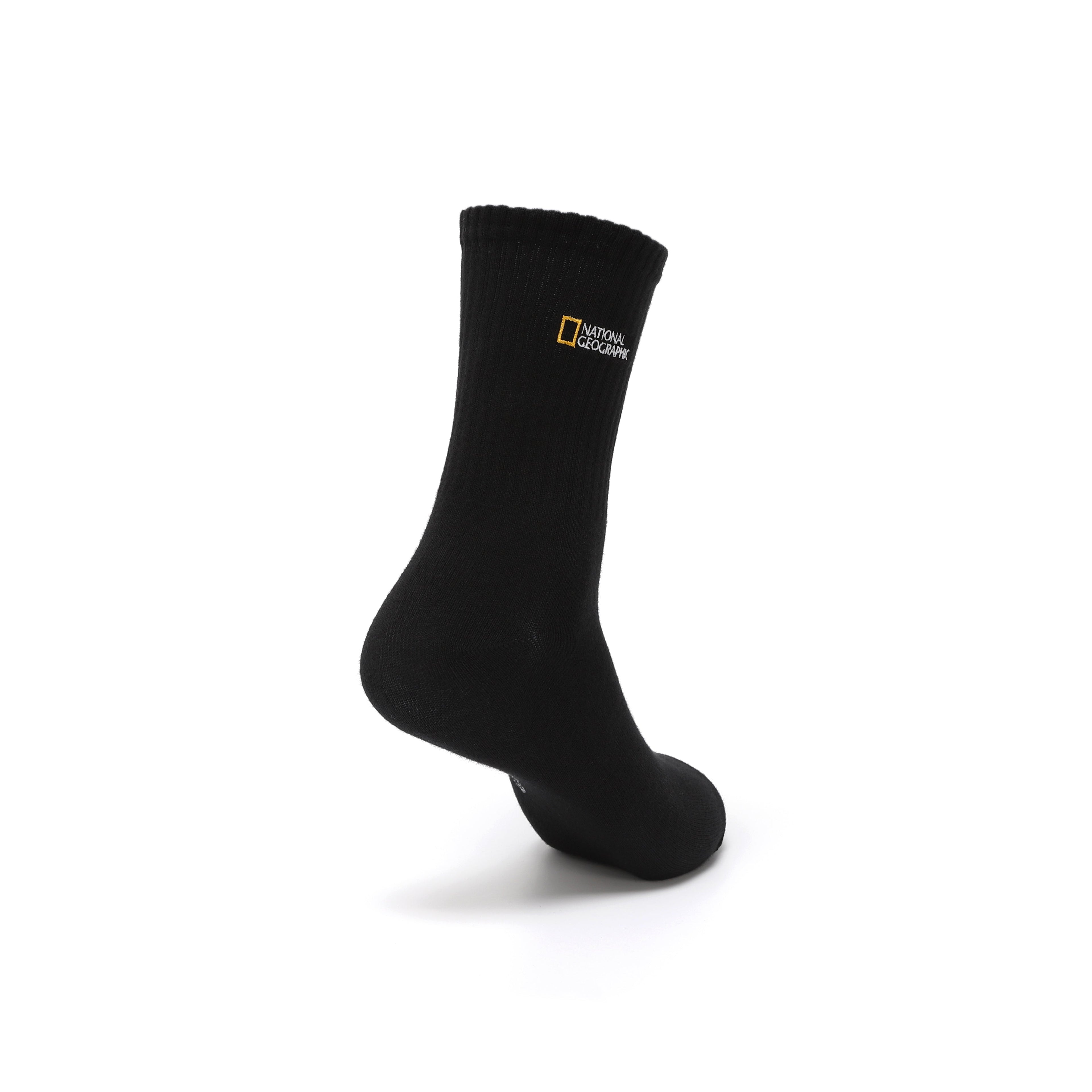 Unisex Logo Basic Socks- Black