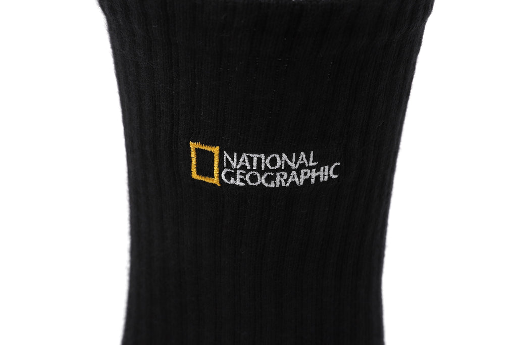 Unisex Logo Basic Socks- Black