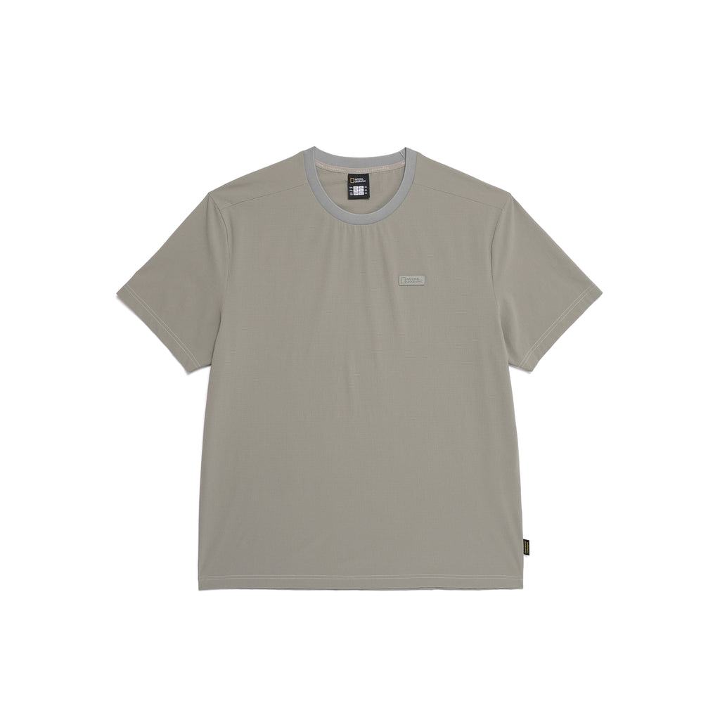 MEN'S AIRDOT FUNCTIONAL BASIC FIT HALF SLEEVE T-SHIRT- IRON GREY