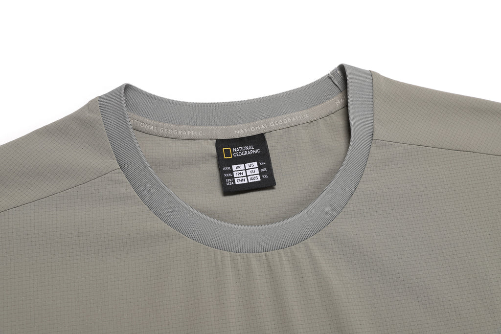 MEN'S AIRDOT FUNCTIONAL BASIC FIT HALF SLEEVE T-SHIRT- IRON GREY