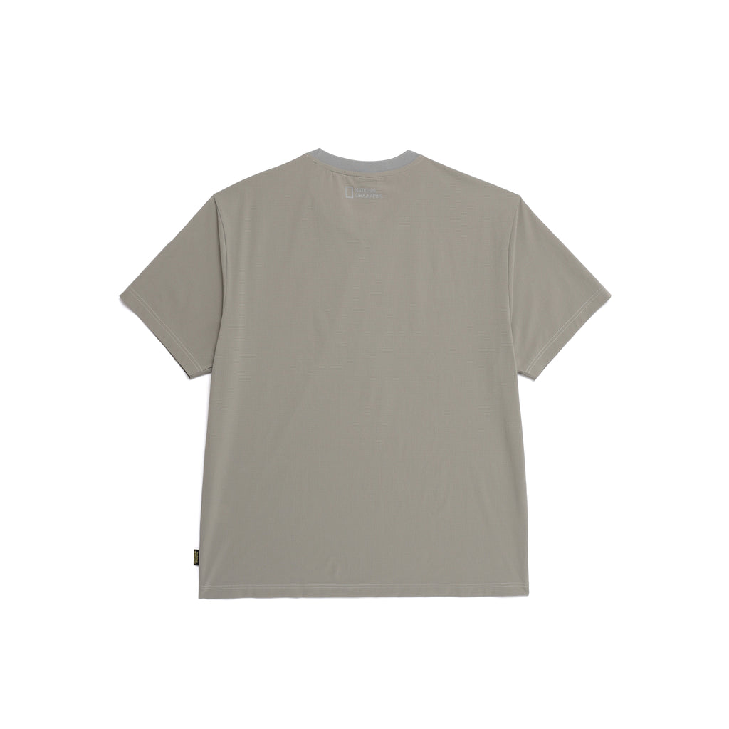 MEN'S AIRDOT FUNCTIONAL BASIC FIT HALF SLEEVE T-SHIRT- IRON GREY