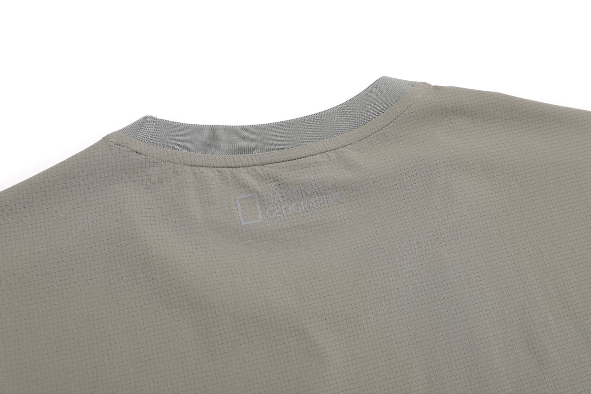 MEN'S AIRDOT FUNCTIONAL BASIC FIT HALF SLEEVE T-SHIRT- IRON GREY