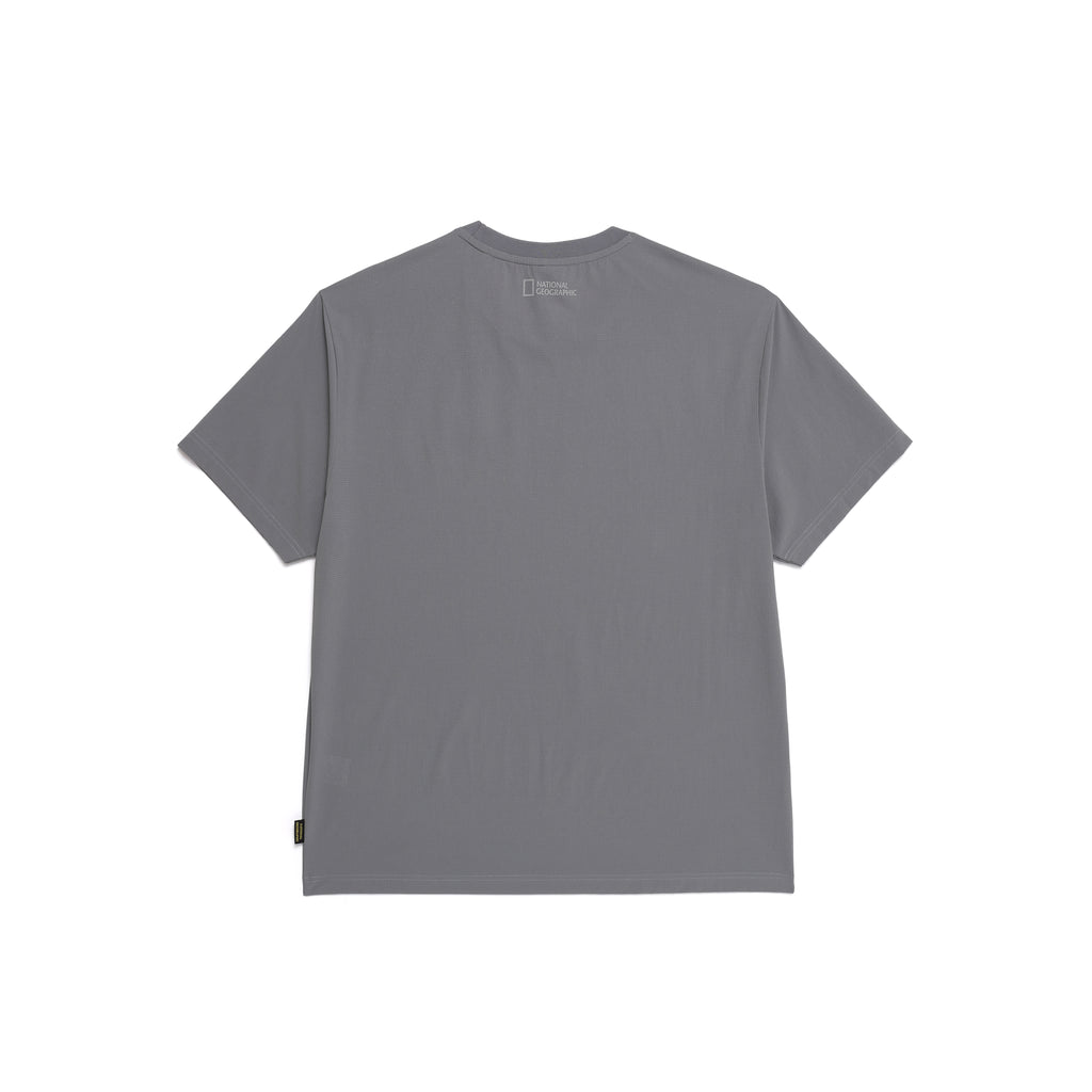 MEN'S AIRDOT FUNCTIONAL BASIC FIT HALF SLEEVE T-SHIRT- IRON GREY