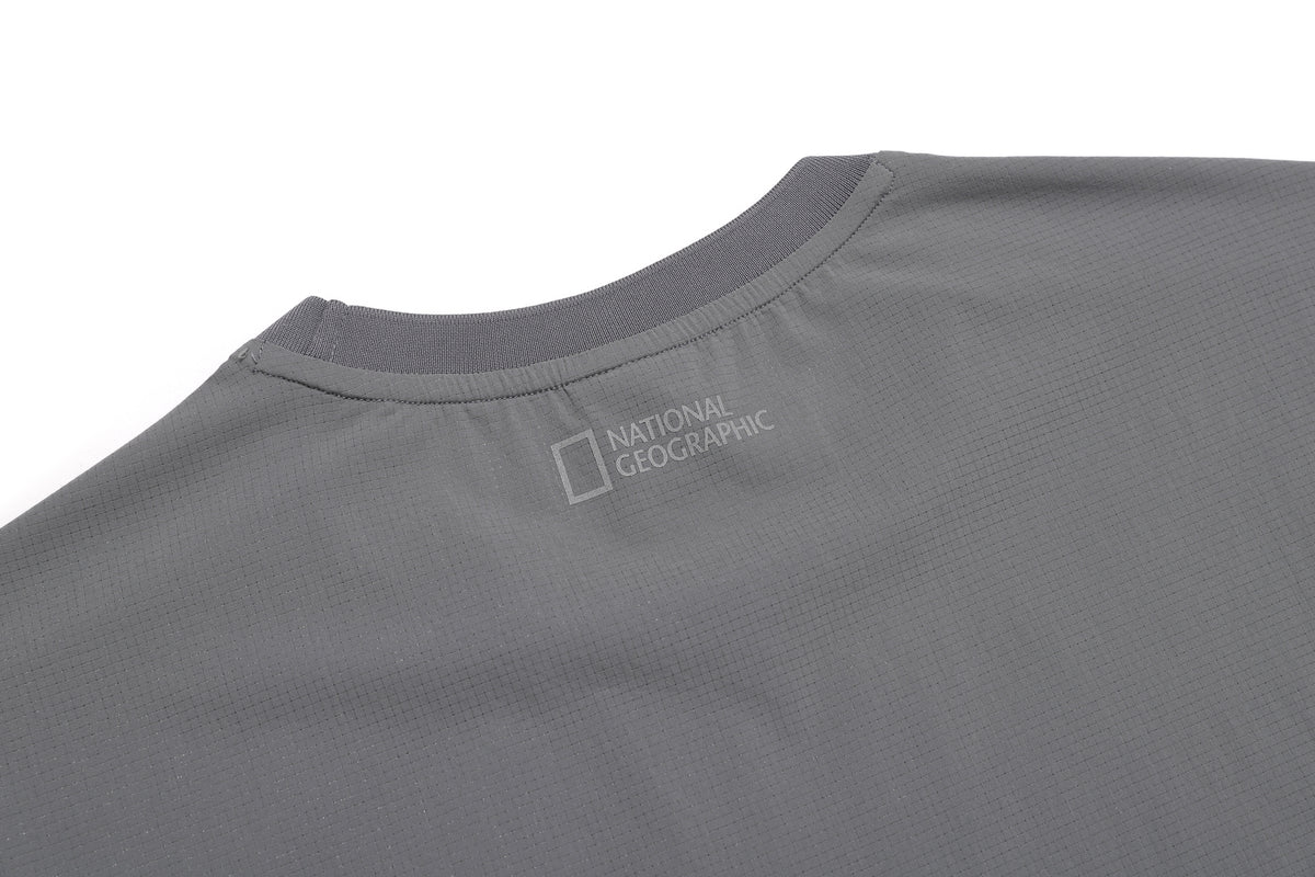 MEN'S AIRDOT FUNCTIONAL BASIC FIT HALF SLEEVE T-SHIRT- IRON GREY
