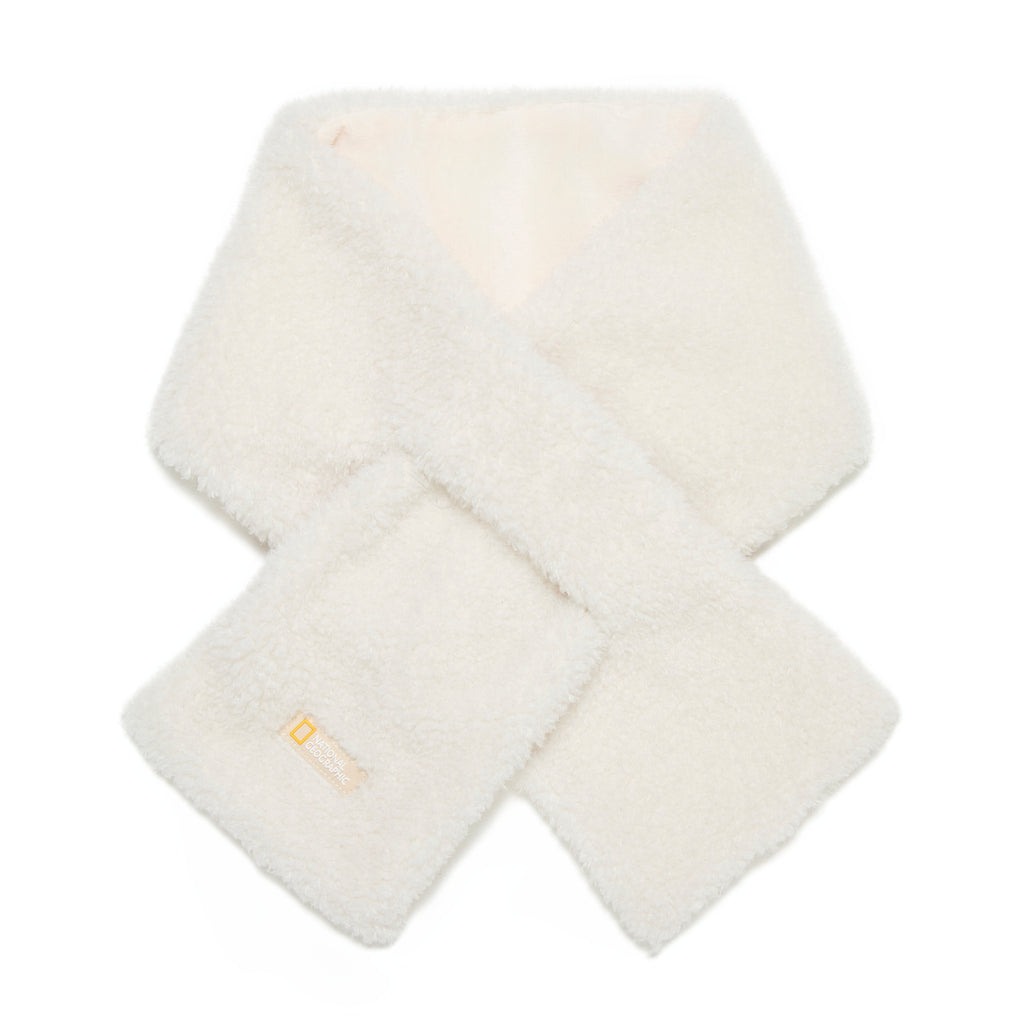 Kids Fur Neck Warmer- Ivory