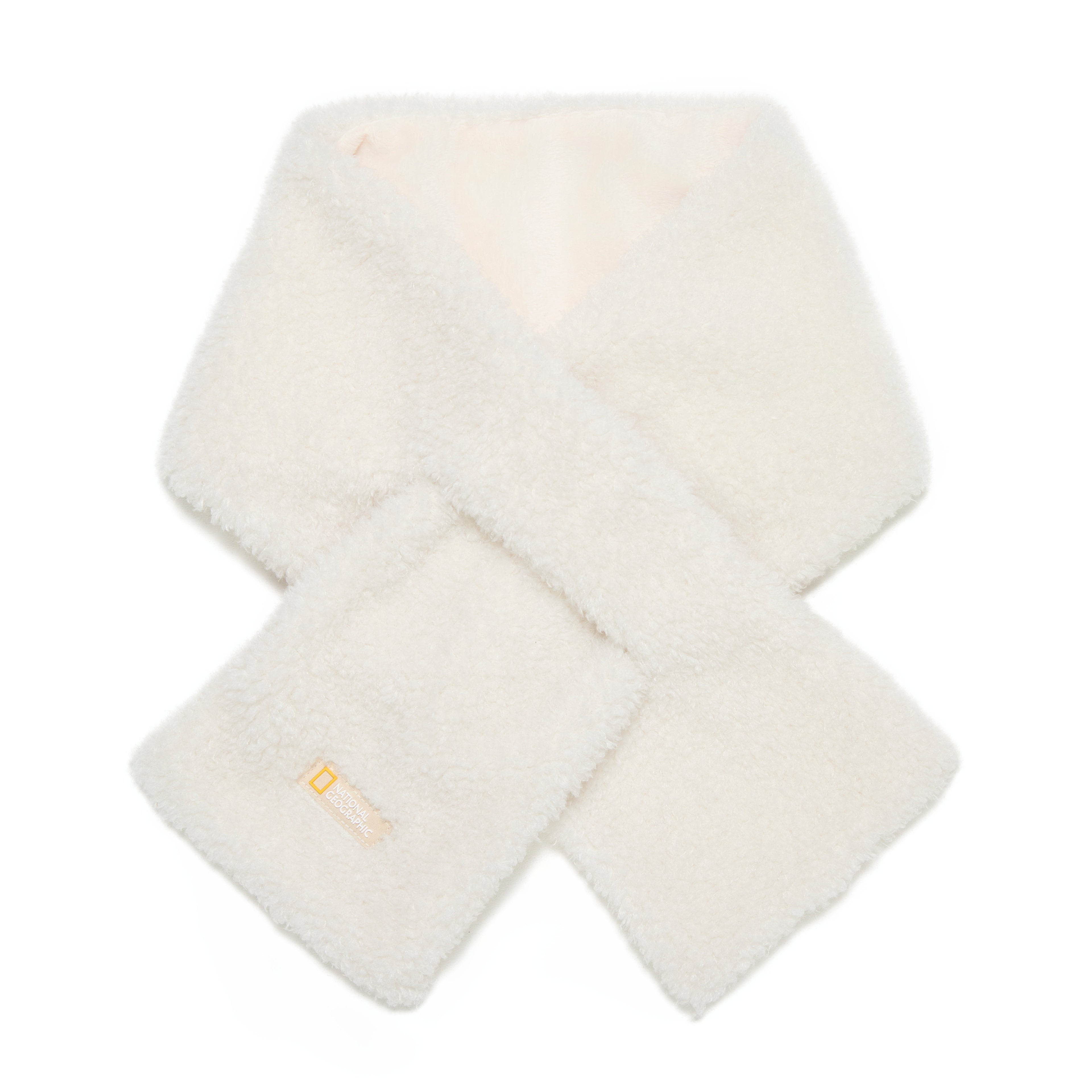 Kids Fur Neck Warmer- Ivory