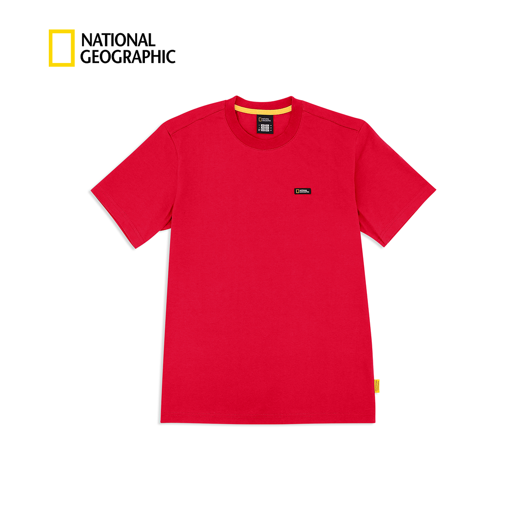 Unisex Basic Crew Neck T-Shirt With Patch Logo
