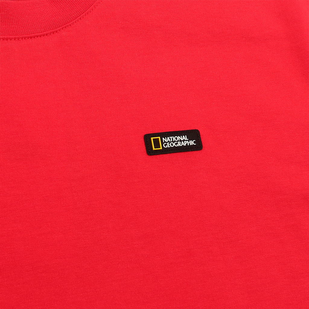 Unisex Basic Crew Neck T-Shirt With Patch Logo