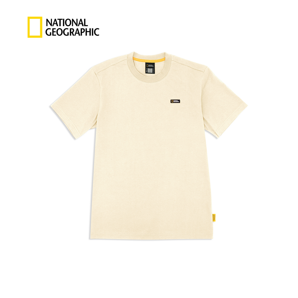 Unisex Basic Crew Neck T-Shirt With Patch Logo