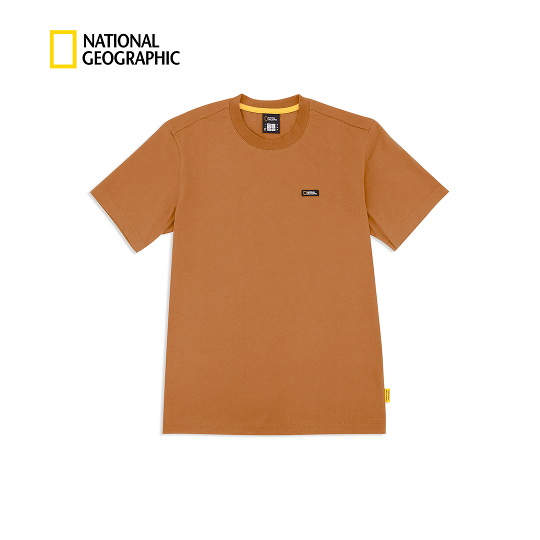 Unisex Basic Crew Neck T-Shirt With Patch Logo