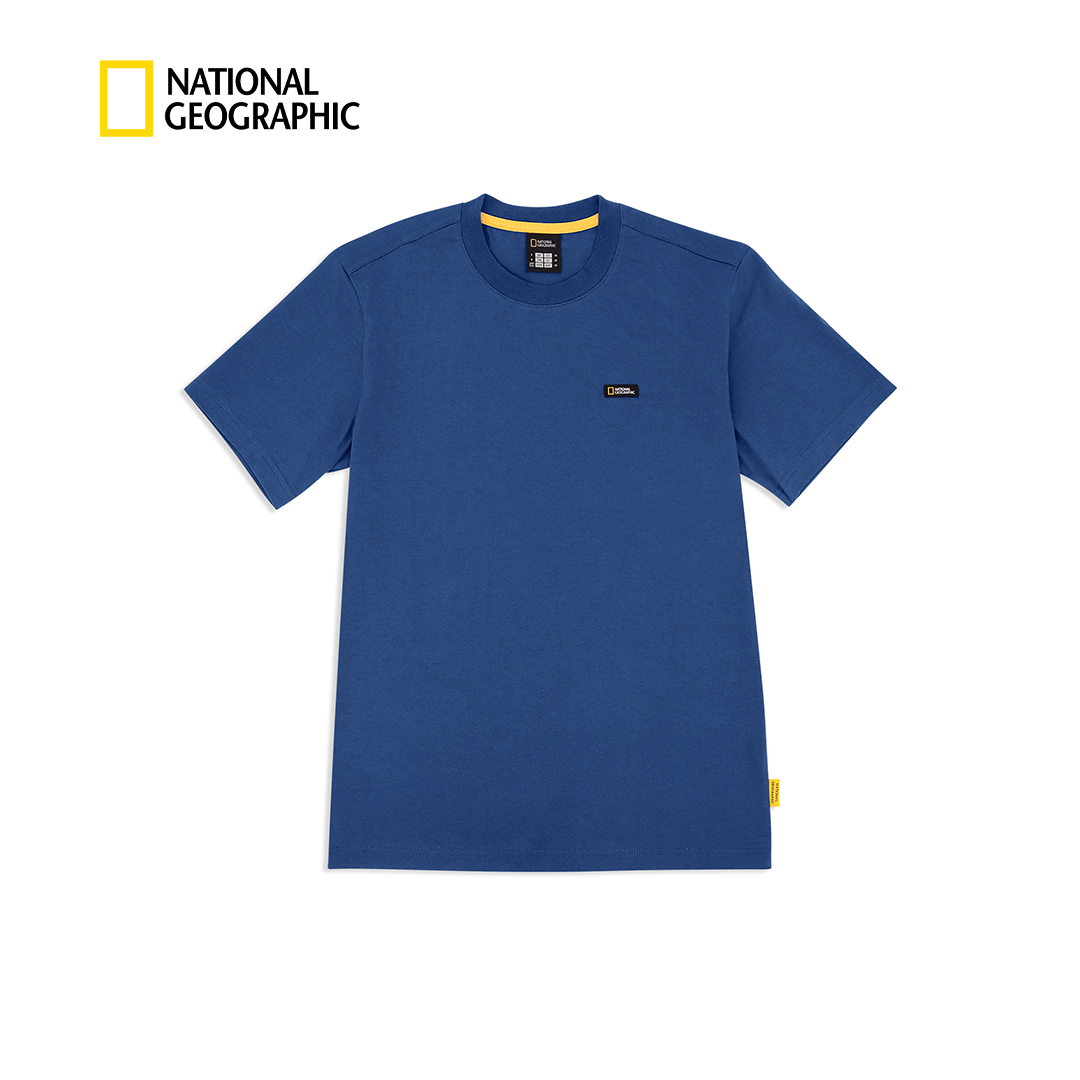 Unisex Basic Crew Neck T-Shirt With Patch Logo