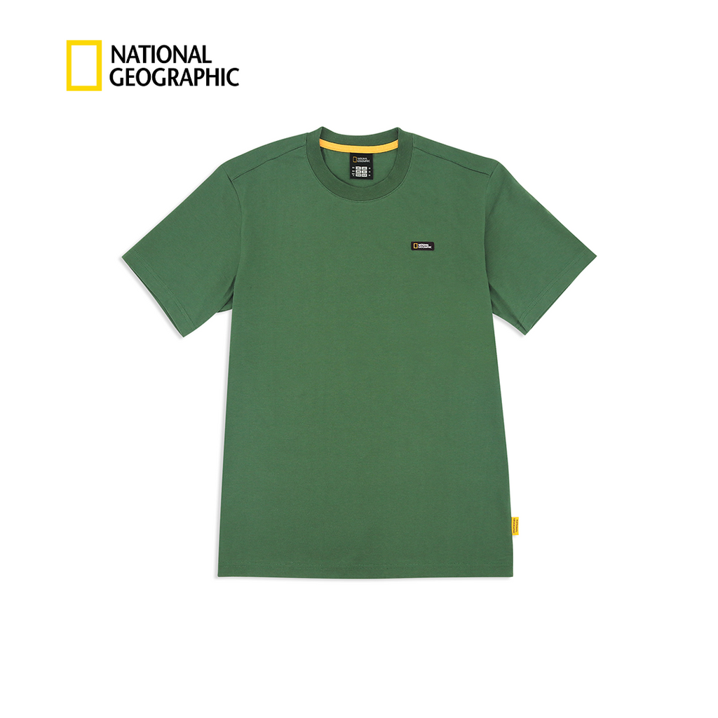 Unisex Basic Crew Neck T-Shirt With Patch Logo