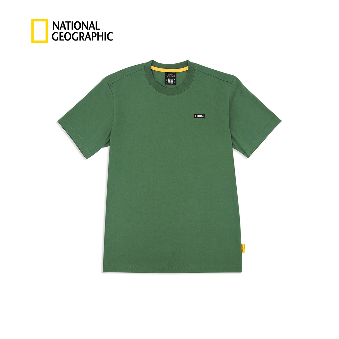 Unisex Basic Crew Neck T-Shirt With Patch Logo
