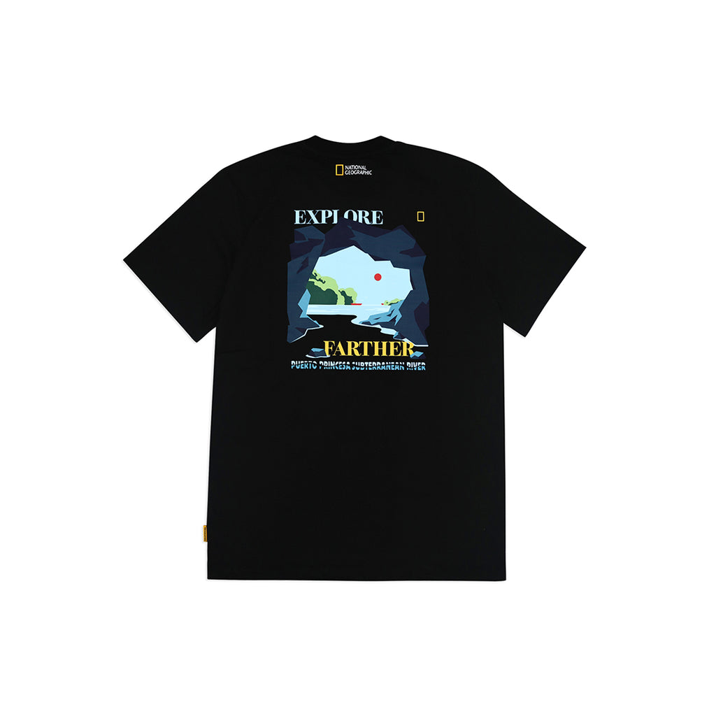 Unisex PH Exclusive Puerto Princesa Subterranean River Graphic T-Shirt- Black