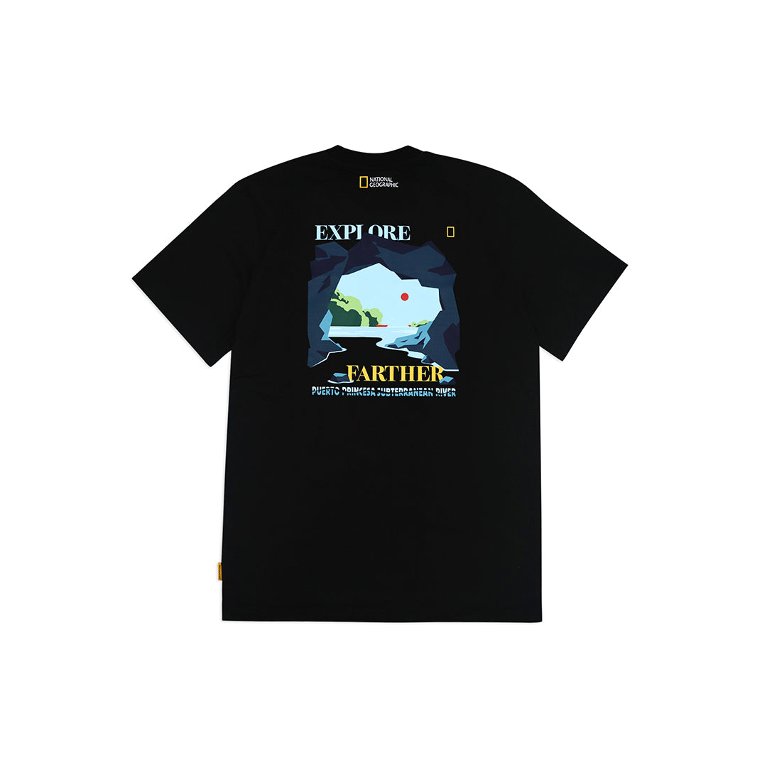 Unisex PH Exclusive Puerto Princesa Subterranean River Graphic T-Shirt- Black
