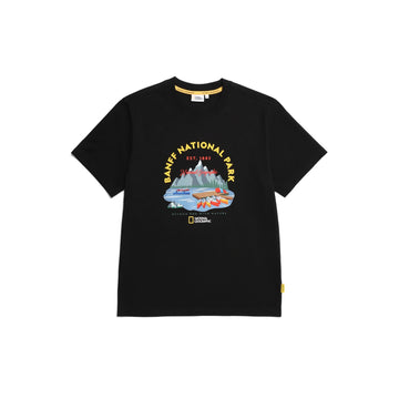 UNISEX BANFF GRAPHIC T-SHIRT- CARBON BLACK