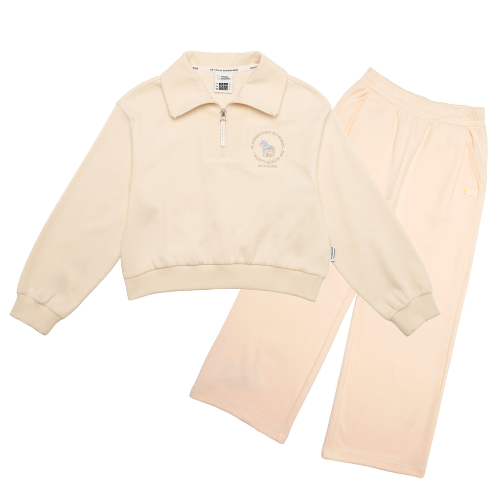 Halfzipup Sweatshirt Ivory