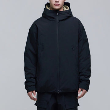 MEN'S URBAN HOODIE DOWN JACKET- CARBON BLACK