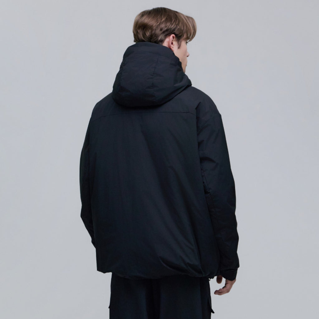 Men'S Urban Hoodie Down Jacket- Carbon Black