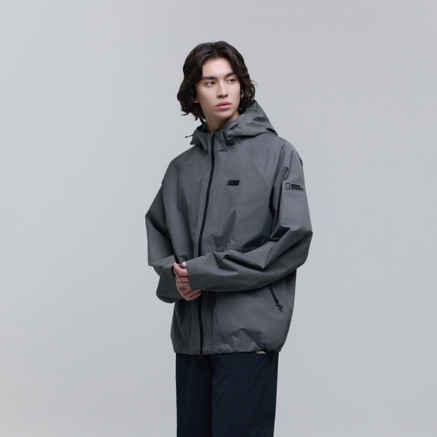 UNISEX EUROPA LIGHTWEIGHT 3L HOODED JACKET- IRON GREY