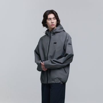 UNISEX EUROPA LIGHTWEIGHT 3L HOODED JACKET- IRON GREY