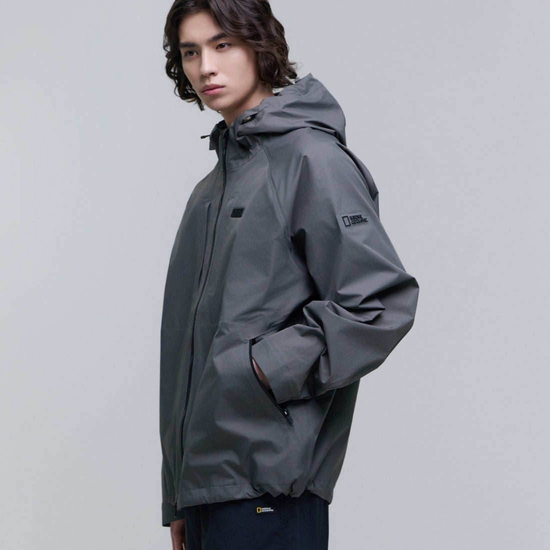 UNISEX EUROPA LIGHTWEIGHT 3L HOODED JACKET- IRON GREY