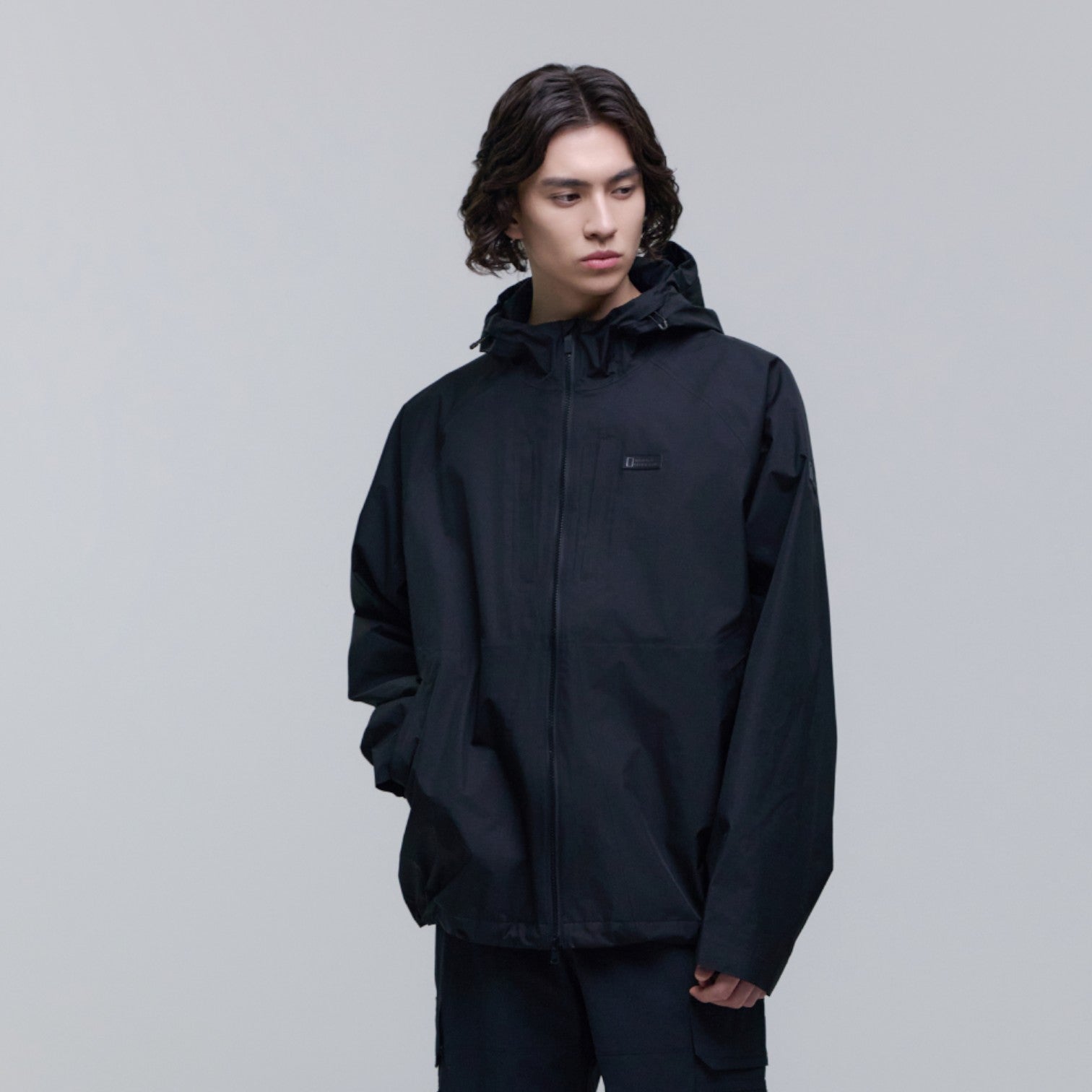 Unisex Europa Lightweight 3L Hooded Jacket- Carbon Black