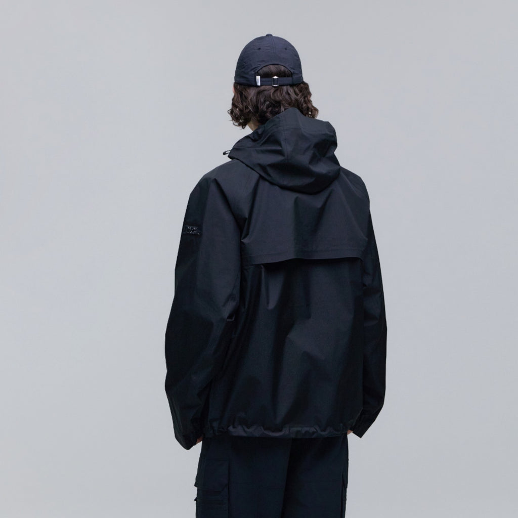 Unisex Europa Lightweight 3L Hooded Jacket- Carbon Black