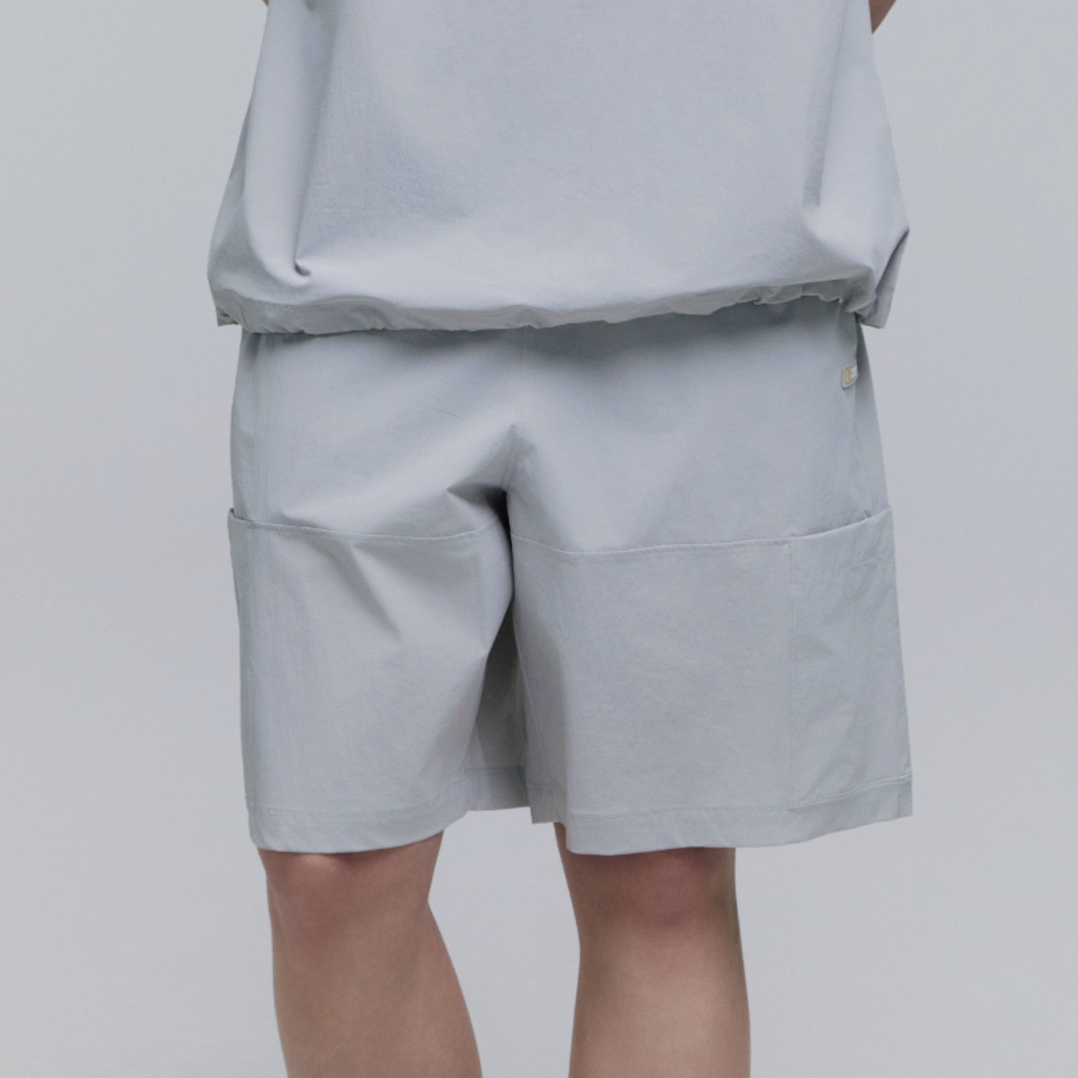 Unisex Adelie Light Woven Stretch Board Shorts- Silver Grey