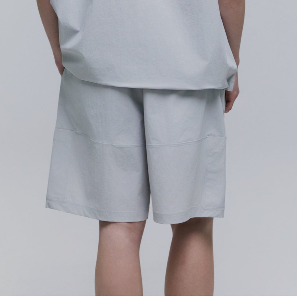 Unisex Adelie Light Woven Stretch Board Shorts- Silver Grey