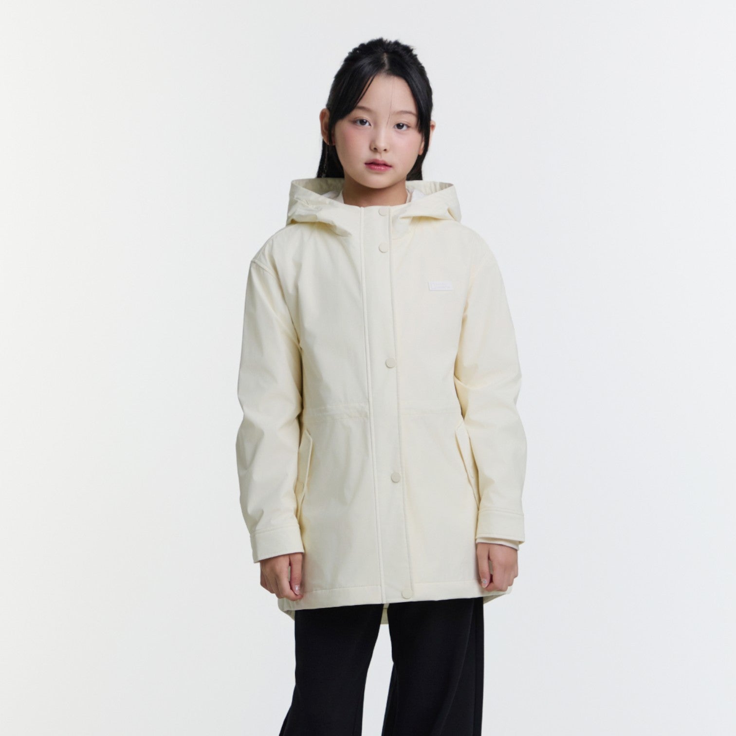 KIDS GIRLS SAFARI WEATHER JACKET- IVORY