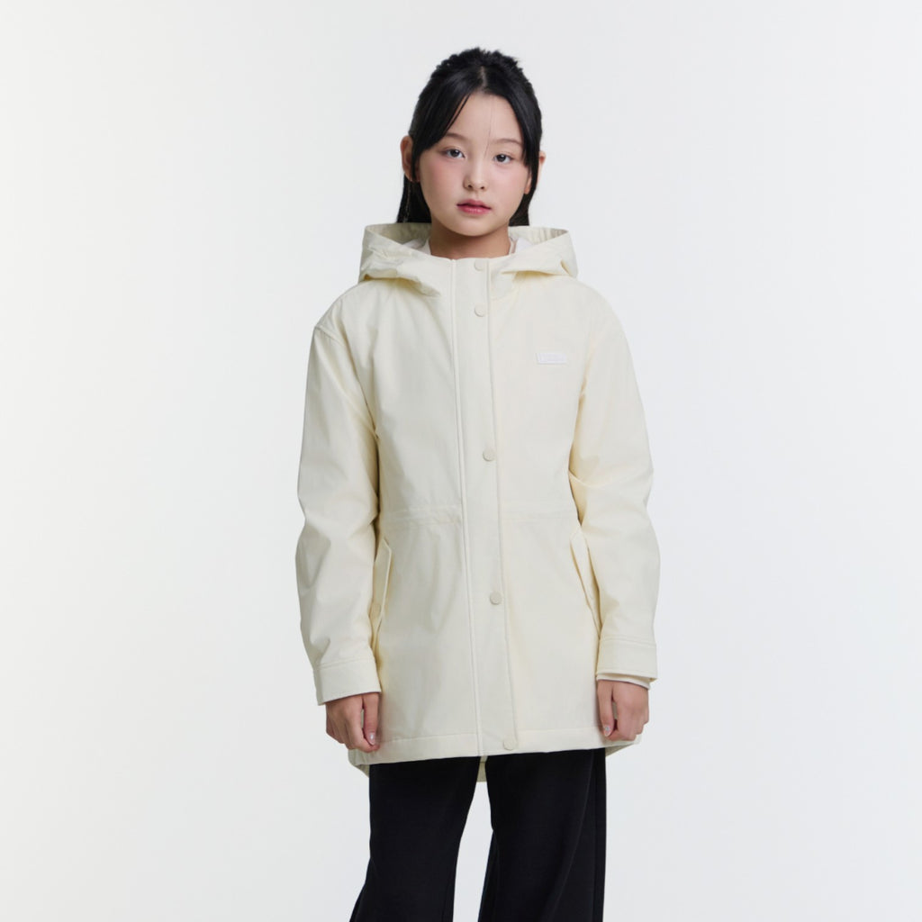 Kids Girls Safari Weather Jacket- Ivory