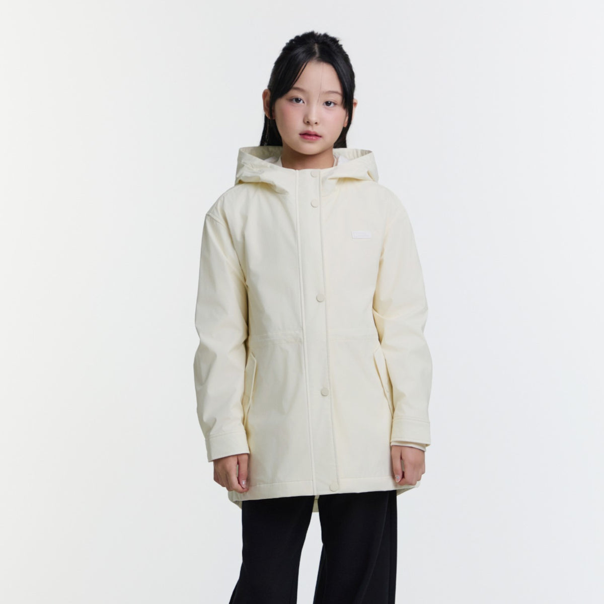 Kids Girls Safari Weather Jacket- Ivory
