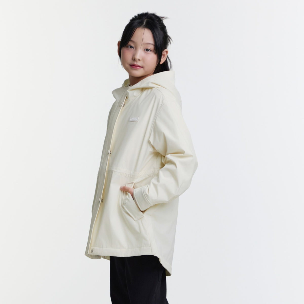 Kids Girls Safari Weather Jacket- Ivory