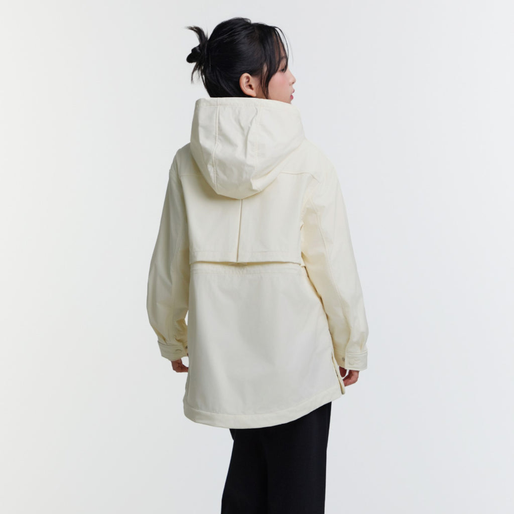 Kids Girls Safari Weather Jacket- Ivory