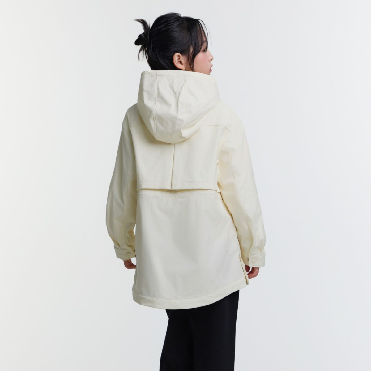 Kids Girls Safari Weather Jacket- Ivory