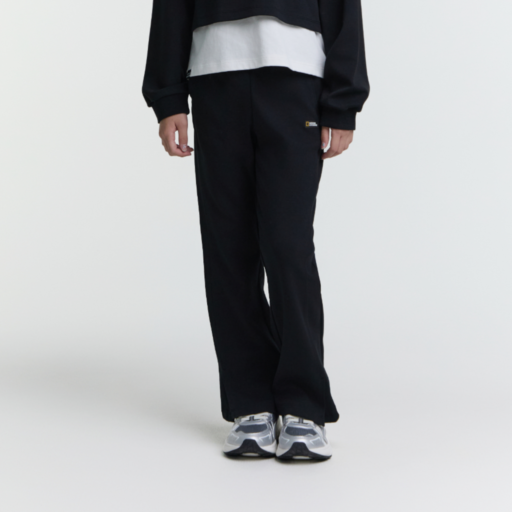 Girls Bootcut Training Pants- Carbon Black