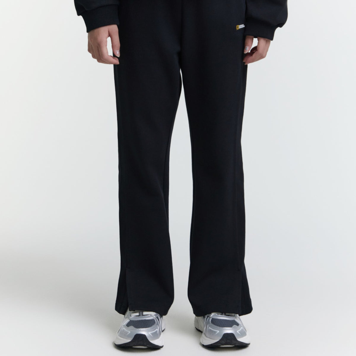 Girls Bootcut Training Pants- Carbon Black