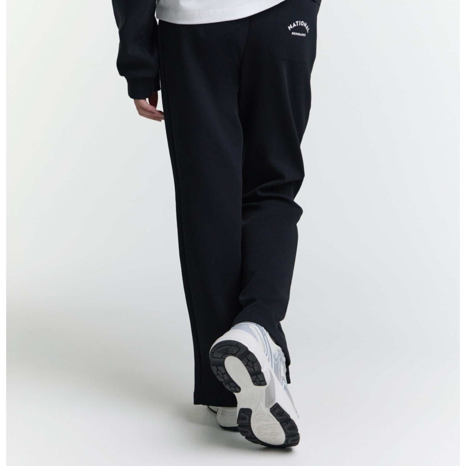 Girls Bootcut Training Pants- Carbon Black