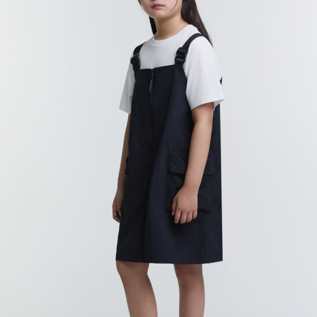 GIRLS ADVENTURE DRESS- CARBON BLACK