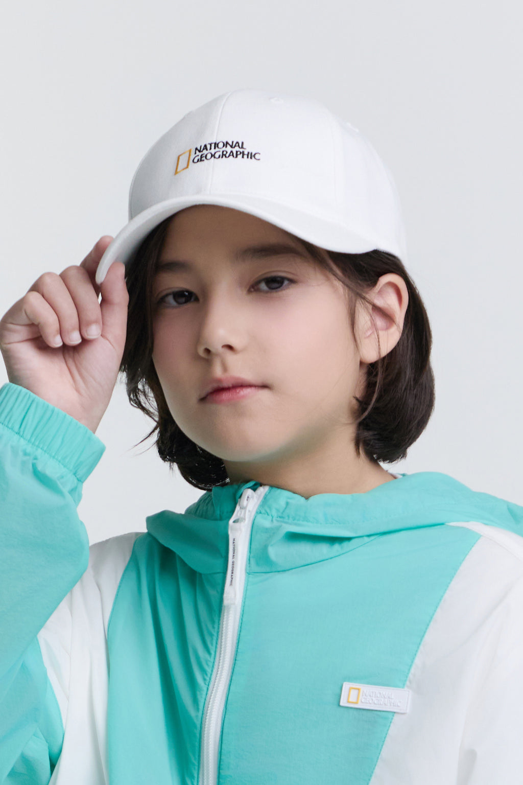 Kids Small Logo Cap White