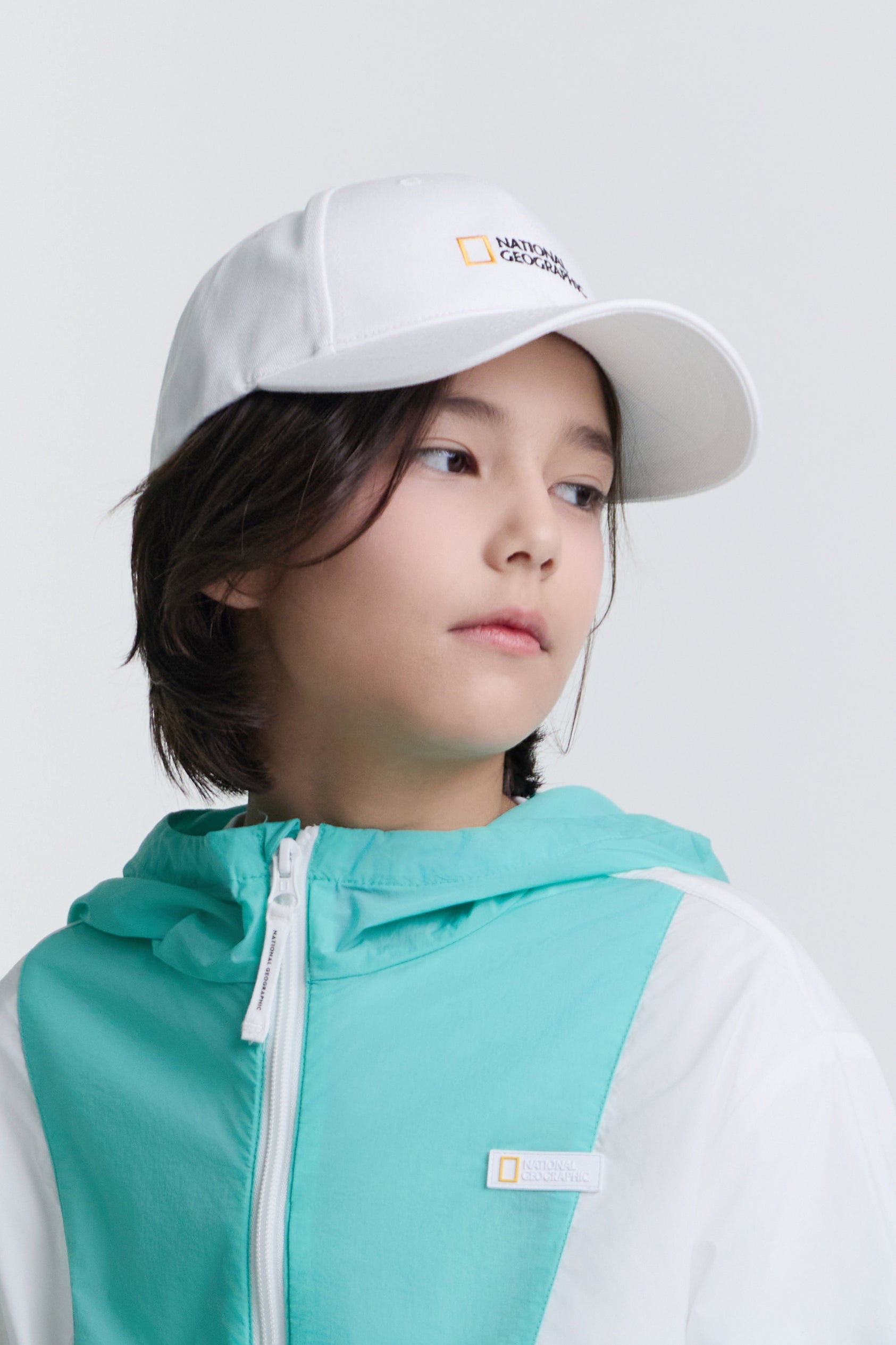 Kids Small Logo Cap White
