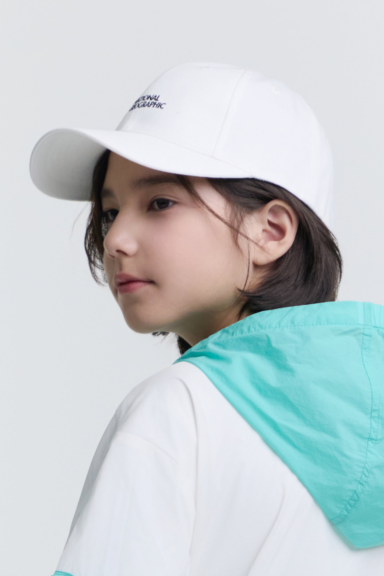 Kids Small Logo Cap White