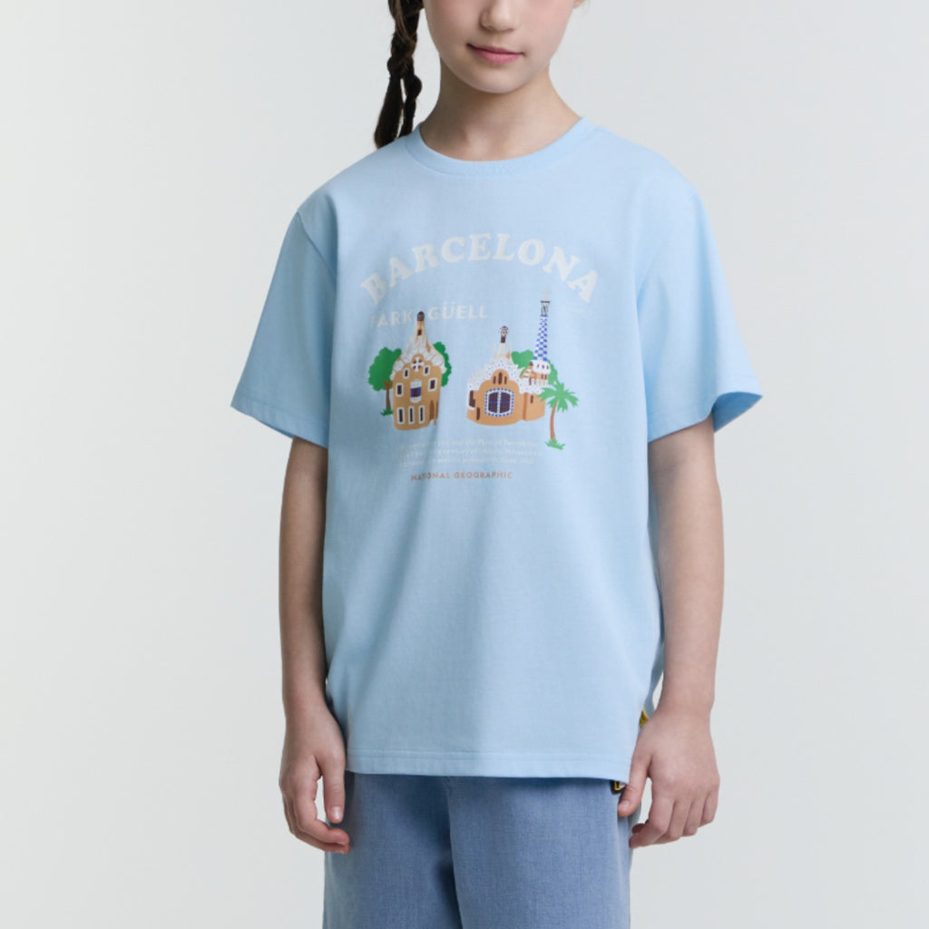 Kids Travel Barcelona Graphic T-Shirt