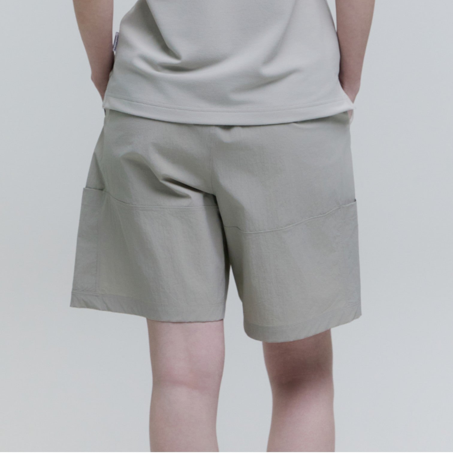 Unisex Adelie Light Woven Stretch Board Shorts- Agate Grey